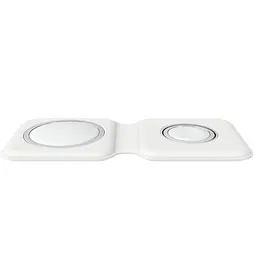 БЗП Wireless Charger with Magsafe 2in1 for Apple (AAA) (box) White - мініатюра 2