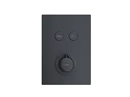 Душова система прихованого монтажу Corsan Plomeria black + BOX з термостатом 646994, Чорний матовий - мініатюра 3
