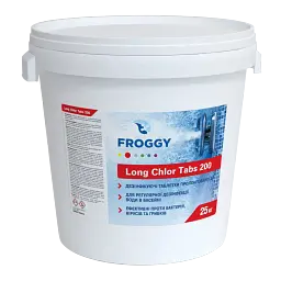 Хлор продолжительного действия, таблетки 200 г (Long Chlor Tabs 200) 25 кг