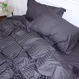 Постільна білизна MirSon Satin 30-0012DarkGray 160х220 Сімейний (2200005252017) - мініатюра 6