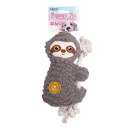 М'яка іграшка для цуценят Derby Grey Sloth Rope Toy