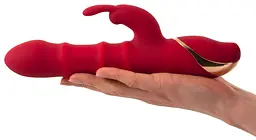 Вібратор-кролик You2Toys Double Bunny 23.7 см (червоний) - мініатюра 9