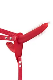 Подвійний страпон Fetish Tentation Vibrating Strap-On, 15 см