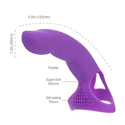 Насадка на палець Simple&True Extra Touch Finger Dong Purple - мініатюра 2