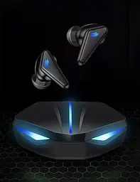 Ігрові водонепроникні bluetooth навушники TWS K55 з LED підсвічуванням Геймерські бездротові навушники - мініатюра 5
