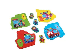 Гра розвиваюча VLADI TOYS "Транспорт. Тварини." пазли картонні VT1722-28 - мініатюра 6