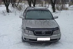 Дефлектор капоту мухобійка для Opel Omega В 1999-2003 рестайлінг Євро Кріплення (Vip Tuning) OP24