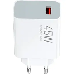 Мережевий зарядний пристрій Xiaomi Turbo Charging 45W USB-A (BHR07SLEU) [132392] - мініатюра 4