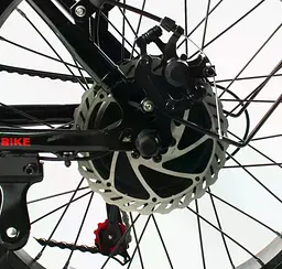 Електровелосипед фетбайк Corso Kraft 20 дюймів (500W 48V 15Ah) Shimano 7 швидкостей Чорний - мініатюра 6