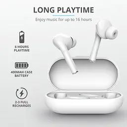 Навушники Trust Nika Touch True Wireless Mic White (23705_Trust) - мініатюра 13