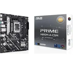 Материнська плата LGA1851, Asus PRIME H810M-A-CSM, H810, 2xDDR5, 1xPCI-E 4.0 x16, 1xPCI-E 4.0 x1, 4xSATA3, 2xM.2, Realtek 7.1, I219V LAN, 4хUSB 2.0/2хUSB 3.2, HDMI/DP, MicroATX - мініатюра 4