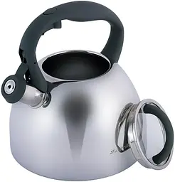 Чайник Whistling Kettle 2.7л зі свистком та скляною кришкою Kamille Ø20х23 см kuh0011104 - мініатюра 3