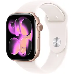 Смарт-годинник Apple Watch Series 11 GPS 42 мм Rose Gold Aluminum Case with Light Blush Sport Band M/L [MEU44] [145296]