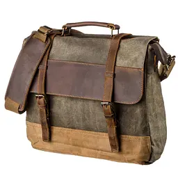 Ретро портфель комбінований 20117 Vintage світло-сірий