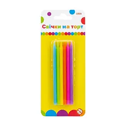 Свічка Maxi 12 шт на торт, 10 см (MX620186)