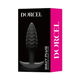 Анальна пробка Dorcel Wavy Plug 10.6 см (чорний) - мініатюра 4