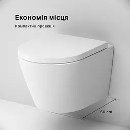 Унітаз підвісний AM.PM Sense FlashClean із сидінням з мікроліфтом C741701SC - мініатюра 8