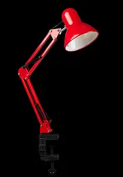 Настільна лампа офісна Splendid Ray NSM-800A, E27, 40W, червоний пластик, сучасний стиль - мініатюра 3