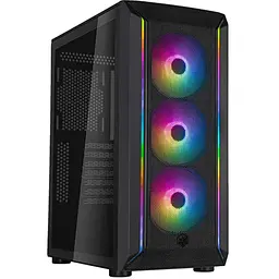 SilverStone Корпус FARA FA511Z-BG, без БЖ, 2xUSB3.0, 3x120mm ARGB fan, TG Side Panel, ARGB light strip, ATX, Black