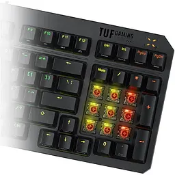 Клавіатура ASUS TUF Gaming K3 Gen II UKR Opti-Mech RGB Red Switches (90MP0390-BKMA00) - мініатюра 6