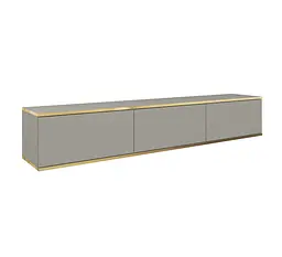 Тумба під телевізор навісна Perfect Home Оро / Oro 3-дверна RTV175 Сірий (PFH-091360) - мініатюра 3