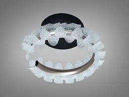 Стельова LED люстра Diasha 2511/400CG графіт 40W з пультом 7 м2 - мініатюра 5