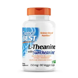 Амінокислота Doctor's Best L-Theanine 150 мг 90 вегакапсул - мініатюра 2