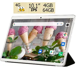 Планшет та чохол-книжка Adronix S 464 LTE IPS 10.1" 4GB/64GB Gold (1367) - мініатюра 2