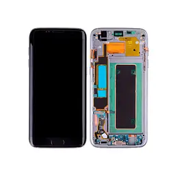Дисплейний модуль Samsung G935 S7 Edge з рамкою оригінал чорний