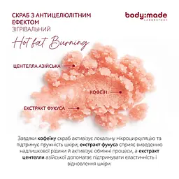 Скраб з антицелюліютним ефектом зігрівальний BodyMade 300 г - мініатюра 5