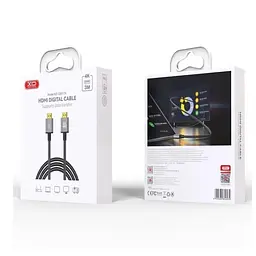 Кабель XO HDMI-HDMI V 2.0 3 м (GB017A-HDMI.tranish) - мініатюра 3