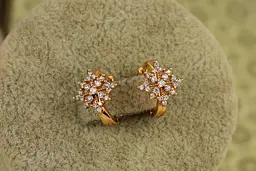 Серьги детские Xuping Jewelry Льдинка золотистые - миниатюра 2