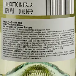 Вино Provinco Italia Aimone Vino Bianco d'Italia, біле, сухе, 12%, 0,75 л - мініатюра 4