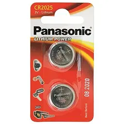 Батарейка Panasonic CR 2025 * 2 LITHIUM (CR-2025EL/2B)