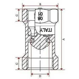 Зворотний клапан Itap1″ Block 101 000003335 - мініатюра 3