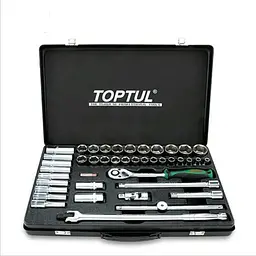Комбінований набір інструментів Toptul 1/2" 41 од. (короткі+довгі головки) GCAD4102