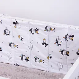 Борт в ліжечко MirSon Kids Time 18-0003 Pinokio захисний білий - мініатюра 4