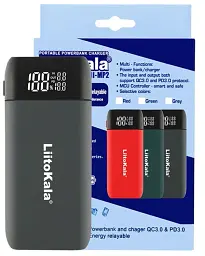 Зарядний пристрій LiitoKala Lii-MP2 з функцією Power Bank для акумуляторів АА, ААА, 18650, 21700 Li-Ion, IMR, INR, ICR Black (19423) - мініатюра 7