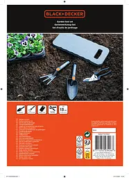 Набір садових інструментів Black+Decker 4 предмети - мініатюра 5