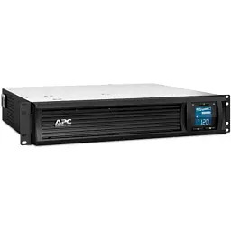 Пристрій безперебійного живлення APC Smart-UPS C 1000VA LCD RM 2U with SmartConnect (SMC1000I-2UC) - мініатюра 3