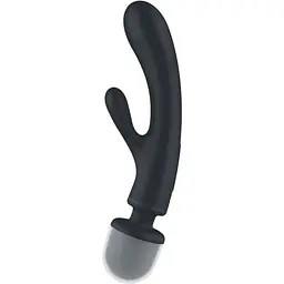 Вібратор Satisfyer Triple Lover для пар та соло три мотори силікон 10 програм сірий