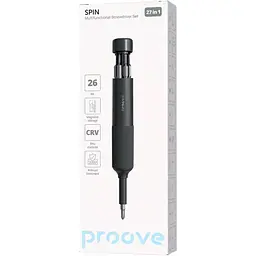 Викрутка з комплектом біт Proove Spin 27in1 Grey (MTSS27000003) [157761] - мініатюра 5