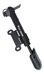 Насос велосипедний міні West Biking YP0711156 пластиковий чорний 100 Psi (G0001548)