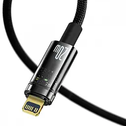 Кабель Baseus Explorer Series Auto Power-Off USB-C Fast Charging to Lightning 20W 1m Black (CATS000001) [75258] - мініатюра 3