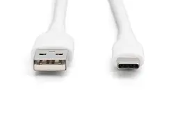 Кабель Digitus USB-A > USB-C заряджання/синхронізації, USB 2.0, 60W, силіконовий, 1м, білий teh0013664 - мініатюра 6