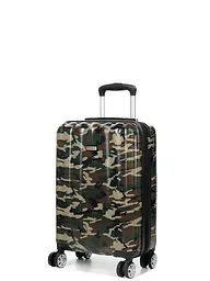 Валіза Малий (S) Полікарбонат під Ручну поклажу Airtex 960 Camo 35 л 54x35x20 см Мілітарі хакі