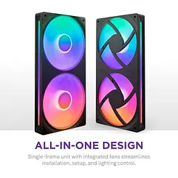 Вентилятор NZXT F240 RGB Core Black (RF-U24HF-B1) - мініатюра 6