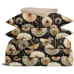Комплект постільної білизни Cosas Wish flower CS6 Сімейний бежевий (WishFlower_El180x30-12Magnolia_160x2)