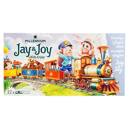 Шоколад Millennium Jay&Joy молочний з молочною начинкою 360 г