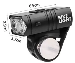Вело фара передня Bike Light 305 акумуляторний велосипедний водонепроникний ліхтар із кріпленням - мініатюра 7